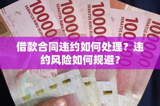 北京借款合同违约如何处理？违约风险如何规避？