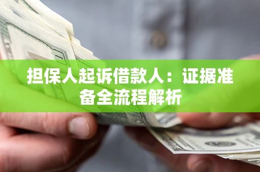 北京担保人起诉借款人：证据准备全流程解析