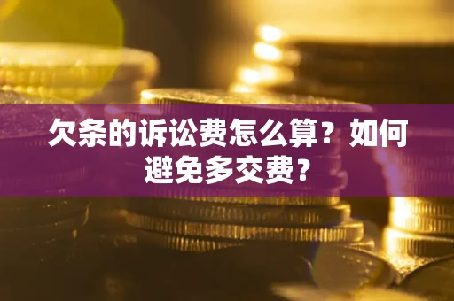 北京欠条的诉讼费怎么算？如何避免多交费？