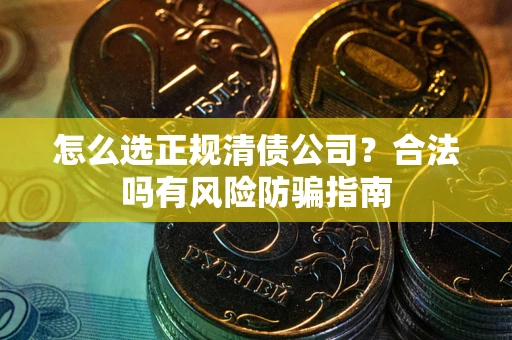 北京怎么选正规清债公司？合法吗有风险防骗指南